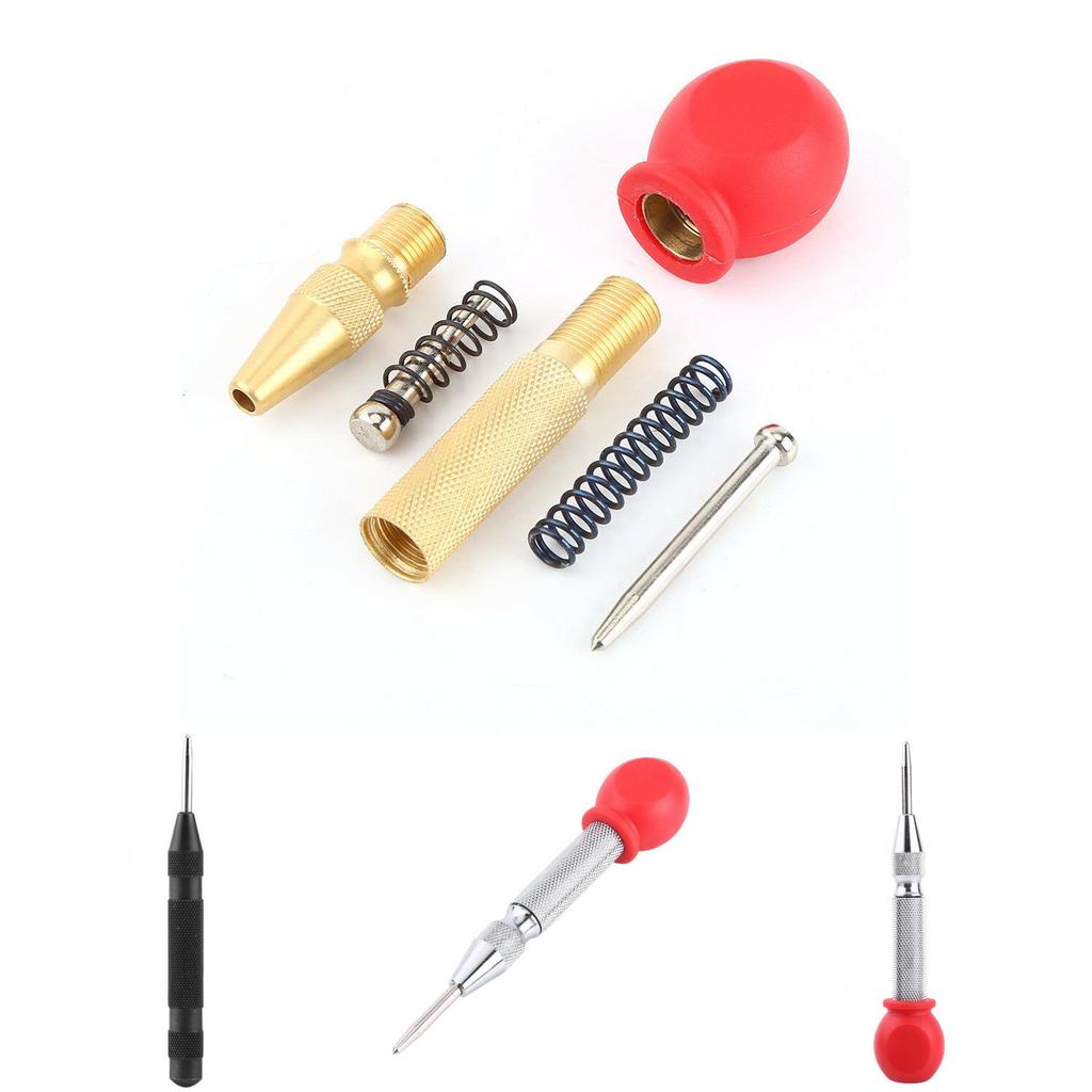 Premium Automatic Center Punch Spring Load Chrome Rivet Screw Tool For Precise Marking