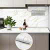 15 Styles White Marble Pattern Wallpaper Kitchen Desk Wardrobe Home Decor Peel & Stick Waterproof Oil-proof Art Wall Sticker