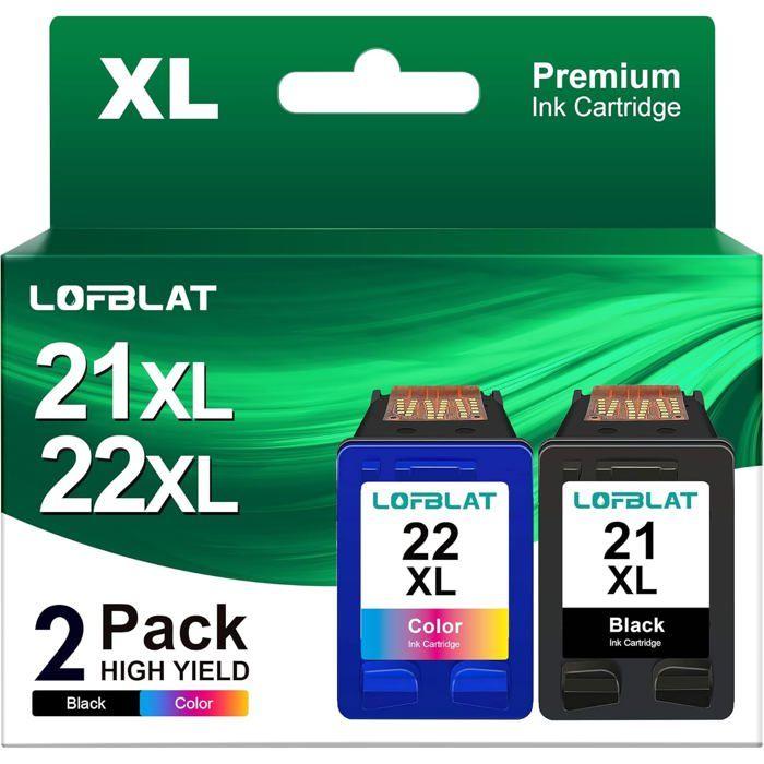 Упаковка 2 совместимых картриджа HP 21XL (черный) + 22XL (триколор) — для DeskJet/OfficeJet (3940, D2360, F380...)