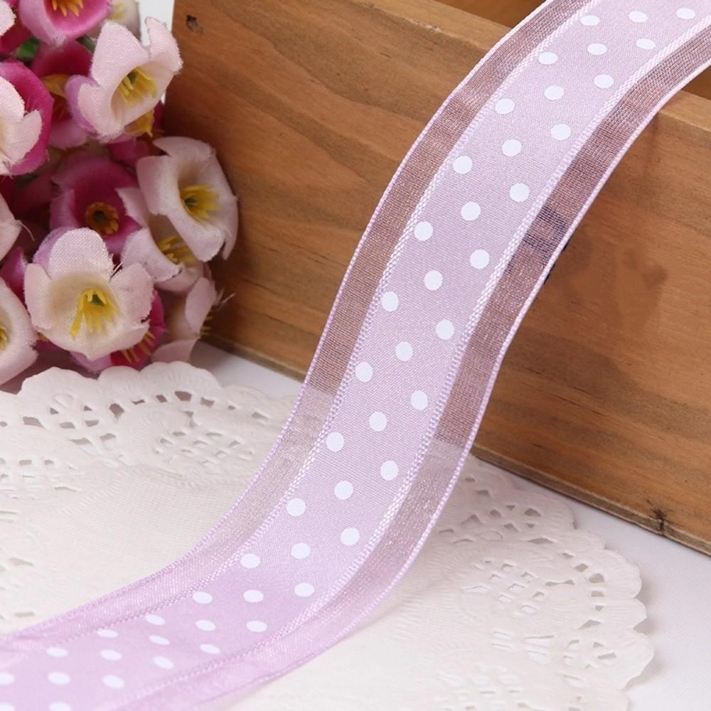 25mm 5meters Organza Ribbon Christmas Wedding Decor Hair Bow Chiffon Lace Ribbon Gift Bouquet Decoration DIY Sewing Fabric