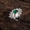 Chrome Diopside Gemstone 925 Sterling Silver Jewelry Handcrafted Antique Ring RR-6-2