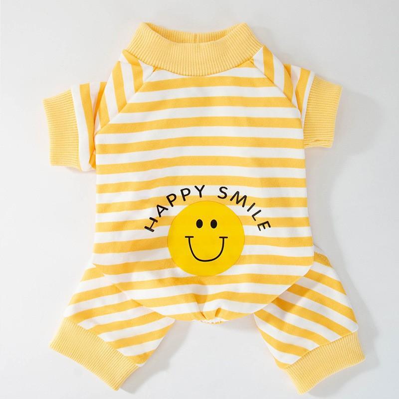 Осень и зима тонкий милый медведь полосатый щенок четвероногая домашняя одежда кошка домашняя одежда с кондиционером одежда для питомцев