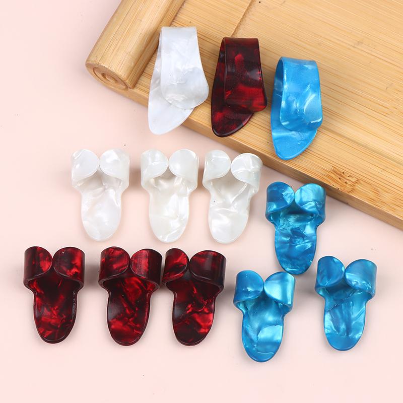 12Pcs Guitar Finger Picks Thumb/Index Sizes Fingerstyle Protector Anti-Slip Design Bass Acoustic/Electric Guitar