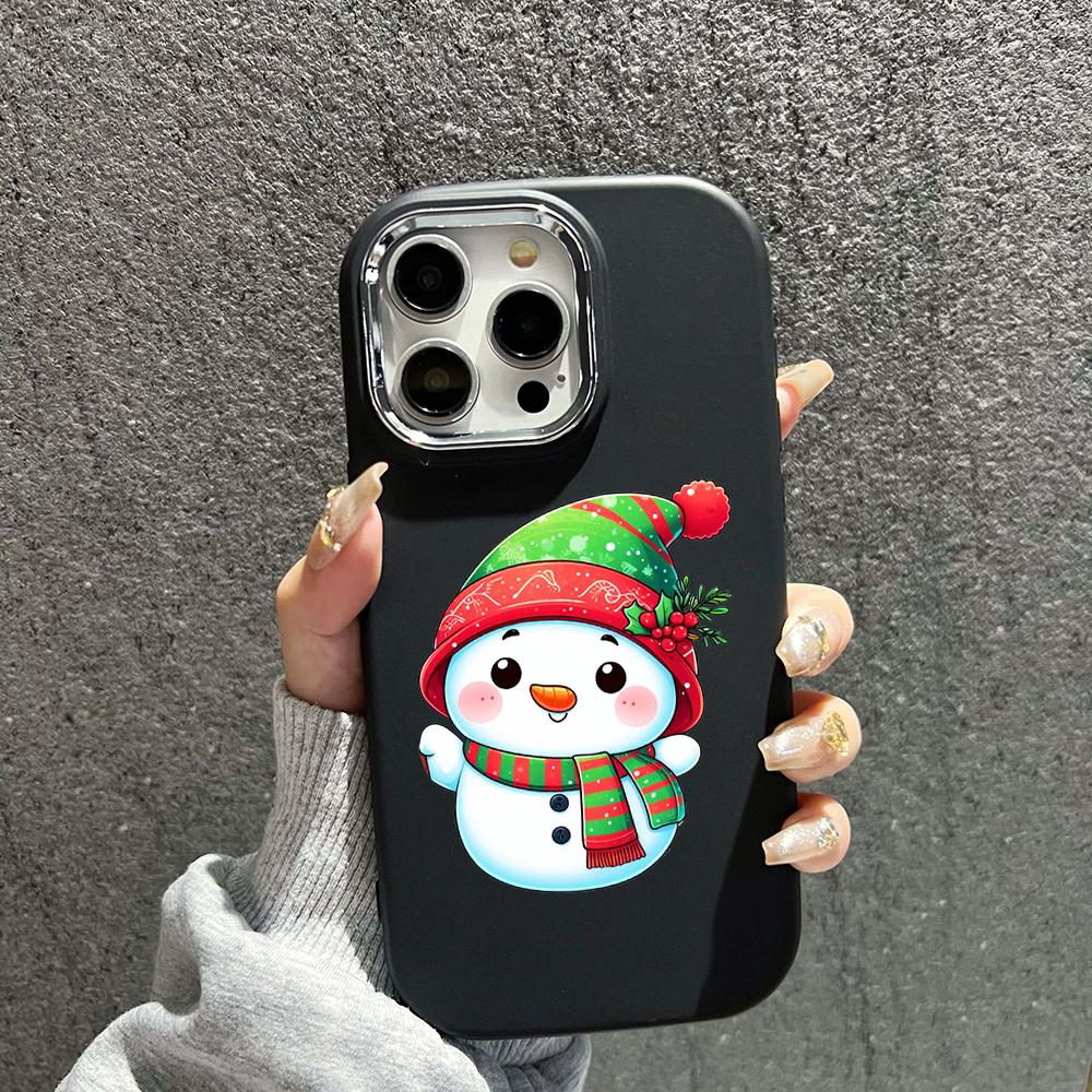 N98 С Новым годом, Рождеством, мягкие чехлы для телефонов iPhone 16 Pro Max Xiaomi 11 Lite Redmi 13C Note 11s, защитная рамка для камеры, задняя крышка