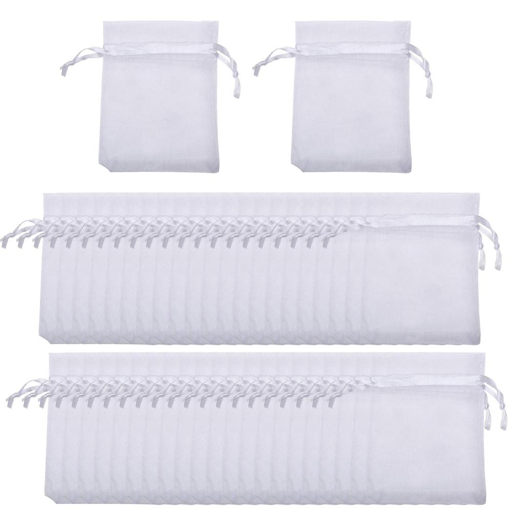 100 Pack Fruit Netting Bags 4x6 inch Fruit Protection Netting Bags Small for Strawberries Berries Mangoes Tomatoes Apples