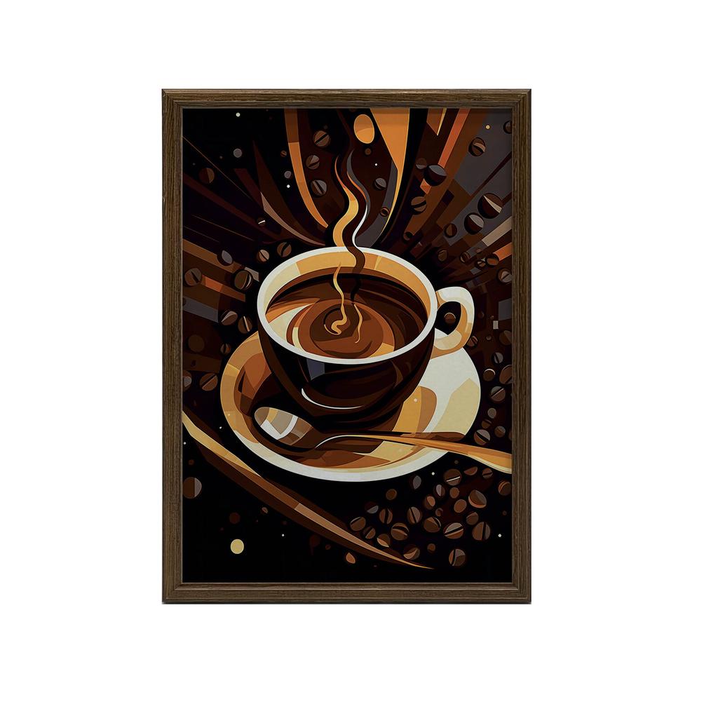 Retro Aromat Retro Aromat, 70X100 Cm, Rama Drewniana Ciemny Brąz, Papier Matowy 230 Gsm