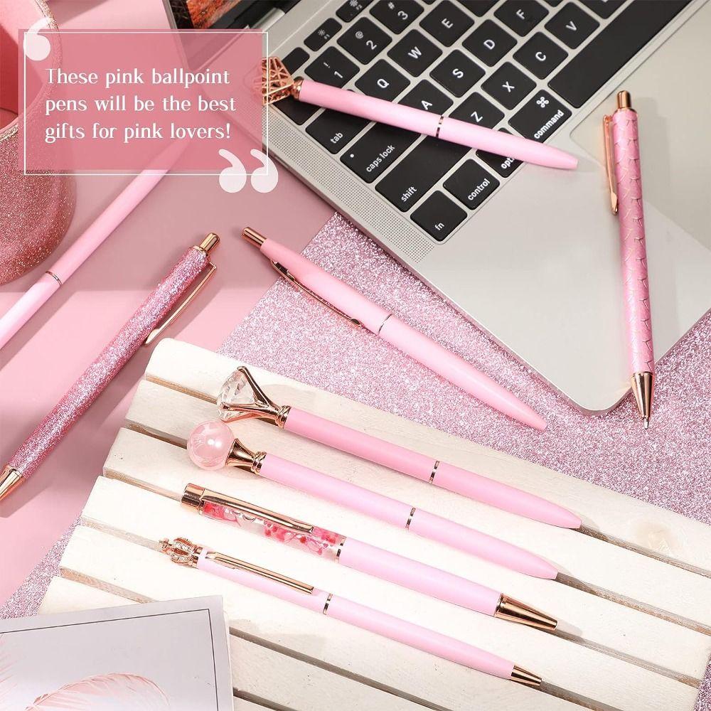 Press Gel Pens Crystal Pretty Fancy Pen Write Smooth Ballpoint Pens Set  Journaling