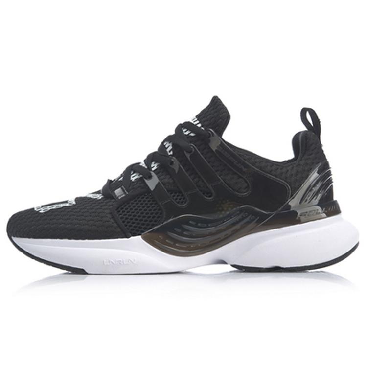 Li Ning Crazy Run X Спортивная амортизация Отскок Низкие Беговые кроссовки Женские Стандартные Черный ARHP054-4