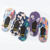 Summer Men Low Cut Ice Silk Invisible Socks Breathable Thin Camouflage Cartoon Animals Print Non-Slip Silicone Fun Fashion Socks