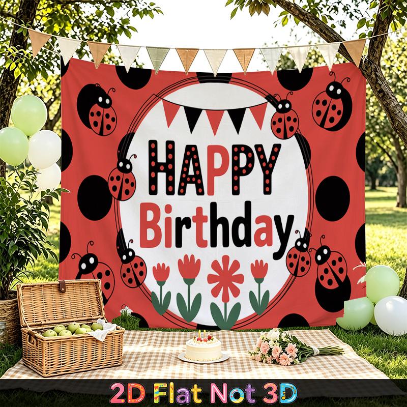 Party Backdrop Happy Birthday Birthday Photo Booth Background Front Door Decor