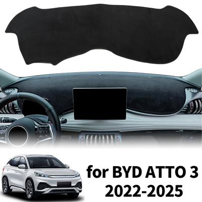 Подходит для BYD Atto 3 2025- Коврик на приборную панель автомобиля Накладка на панель Защитный ковер Кожаные аксессуары DashMat Солнцезащитный козырек