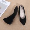 Shoes Spring and Autumn Flight Attendants Work Shoes Black Professional Work Comfortable Soft Soled Hotel Slope Follow Up Shoes