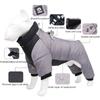 Winter Pet Dog Clothes Waterproof Dog Coat With D Ring Warm Pet Clothing for Medium Dogs Puppy Jacket Dog Coat Four Leg