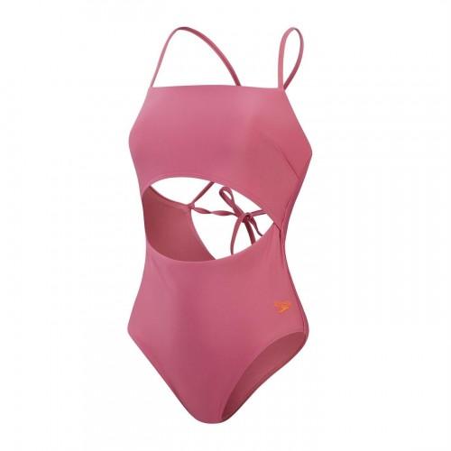 Speedo Womens/Ladies Cut Out Tie Back One Piece Swimsuit