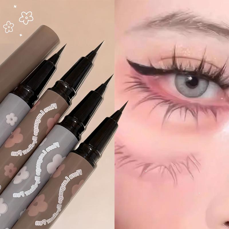 Подводка-ручка Быстросохнущая Жидкая подводка для глаз Легко рисовать Ультратонкий Карандаш для 'лежащего шелкопряда' Черный Коричневый Макияж нижних ресниц