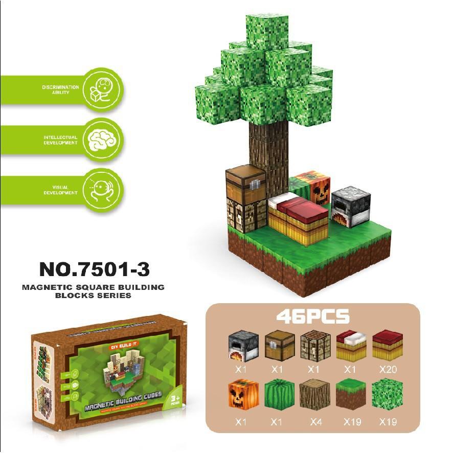 Source Factory 60 Models My Magnetic World Magnetic Block Theme Set Diy Build Magnetic Building Block Toys