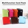 Card Holder Smooth Faux Leather Rotary Pockets Large ID Capacity Button Closure Cards Cards Credit Ticket Organizer