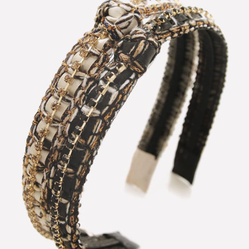 J.Lauren Сатиновый ободок для волос с бантом из ленты H01324