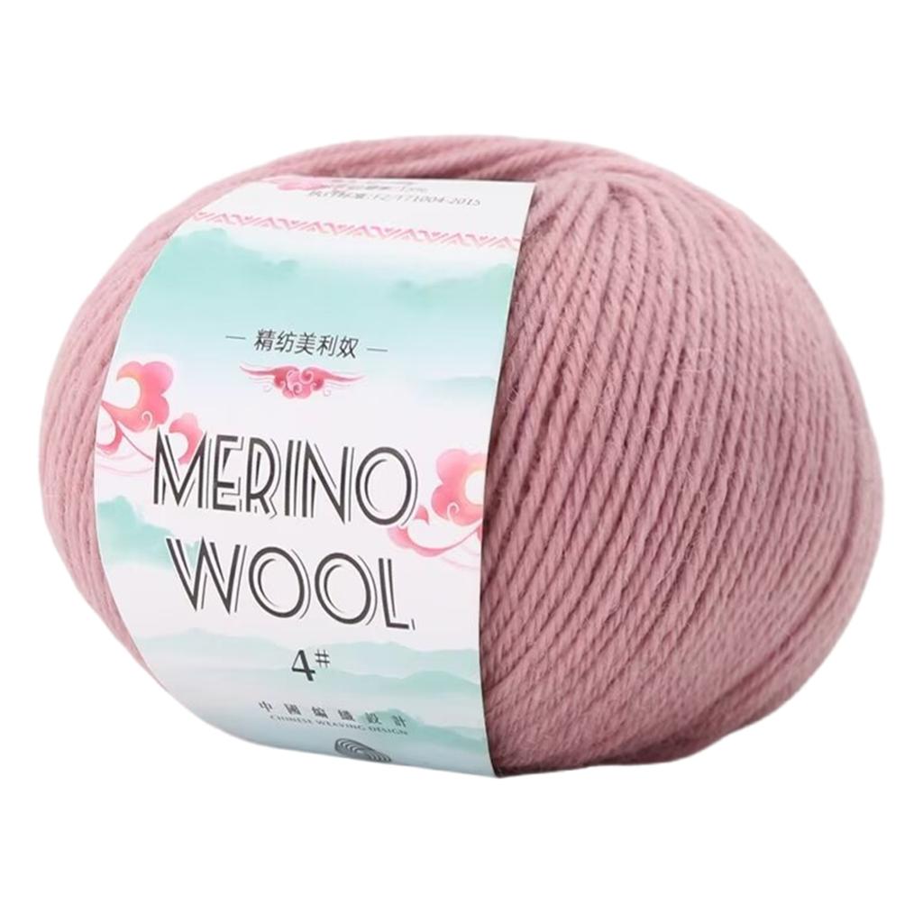 Пряжа из мериносовой шерсти 1,76 унции 134 ярда/моток Мягкая шерстяная пряжа Пряжа для ручного вязания Нить для вязания спицами Вязания крючком Ковров Свитера Шарфа