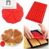Пищевая силиконовая форма для вафель «сделай сам», форма для торта, антипригарная силиконовая форма для выпечки, набор кухонных форм для выпечки, вафельница