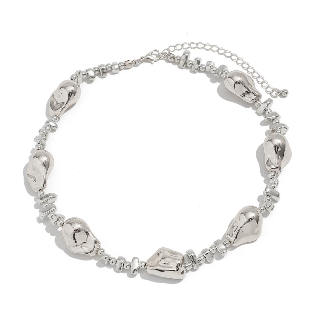 Irregular Beaded Choker Collar Collarbone Chain Female, Simple Ins Star Cross Fringed Collar