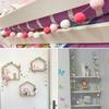 DIY Home Decoration Colorful Pompom Pendant Felt Ball String Hanging Decor Fluffy Ball Banners