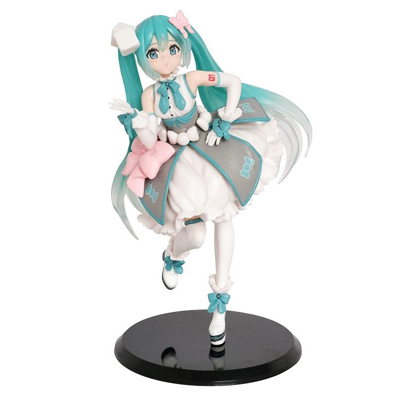 Фигурки Kawaii Купальник Vocaloid ПВХ Коллекционная модель Игрушки Подарок Девочке