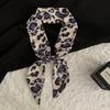 Small Silk Scarf, Advanced Sense, Temperament, Atmosphere, Versatile Decorative Small Scarf, Girl's Heart, Bow, Hair Tie, Bag, Streamer.