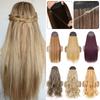 XINRAN Synthetic Long Straight No Clip One Piece Hair Extension Natural Invisible Adjustable Line False Hairpiece For Women