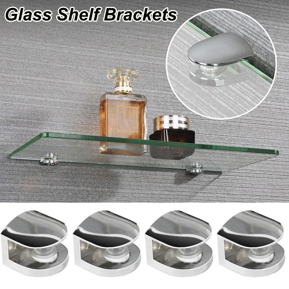 Прочный Держатель для Перил Регулируемый Деревянные Стеклянные Полки Зажим Крепеж Ванная Комната Зажим Держатель