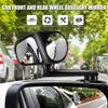 2PCS 360 Degree HD Car Blind Spot Mirror Rotatable Adjustable 2 Side Wide Angle Exterior Auto Rear View Mirror Parking Mirror