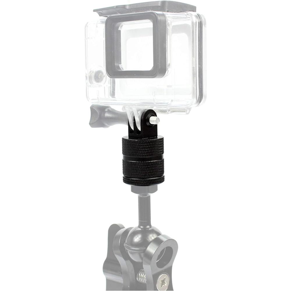 Алюминиевый штатив с креплением 1/4" и вращением на 360° для GoPro Hero 13 12 11 10 9 Insta360 X4 X3 DJI Osmo Action 5 4 3 2 Аксессуары для камер