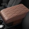 Car Armrest Box Pad Wear Resistant Scratch Proof Universal Soft Fabric Central Control Armrest Box Cover Car Accessories