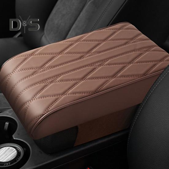 Car Armrest Box Pad Wear Resistant Scratch Proof Universal Soft Fabric Central Control Armrest Box Cover Car Accessories