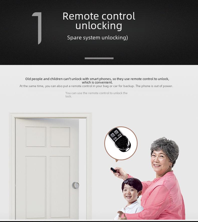 Tuya Невидимый Умный Замок: Дистанционное управление, защита от кражи, пароль и разблокировка по Bluetooth для стеклянных дверей