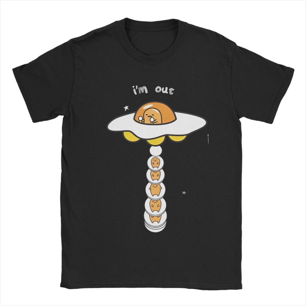 Повседневная футболка Gudetama "Вы заслужили поспать" для мужчин, с круглым вырезом, короткий рукав, хлопковый летний топ