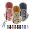 Windproof Sherpa Hood Ski Mask Thickened Winter Cycling Cap Ear Protection Cap  for Outdoor Sports