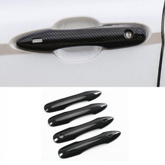 Carbon Fiber Side Car Door Handle Cover Trim For Toyota Venza - 4PCS