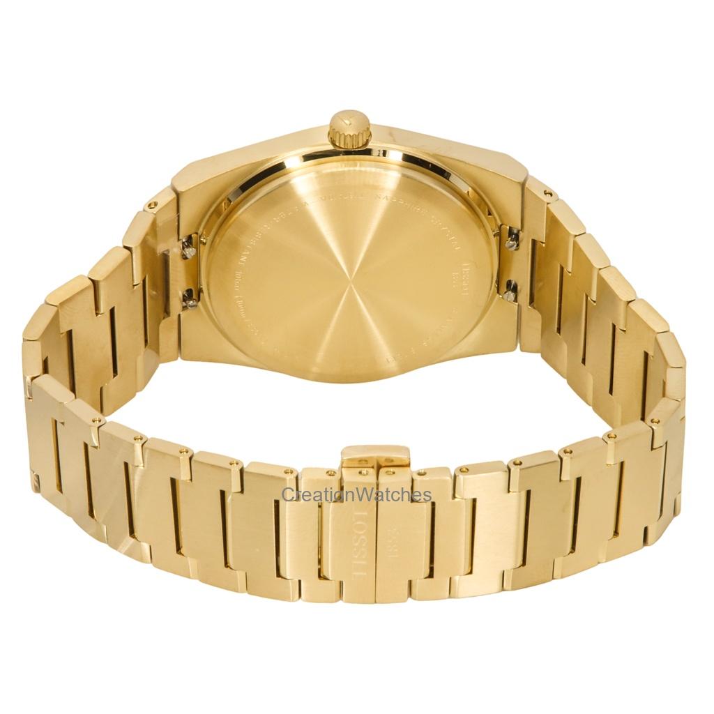 Tissot PRX Золотистый оттенок Нержавеющая сталь Циферблат цвета шампанского Кварцевые T137.410.33.021.00 100M Мужские часы