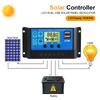30A Solar Charge Controller 12V 24V Solar Battery Regulator Dual USB Chargers PV Regulator MPPT Accessories Digital LCD Display