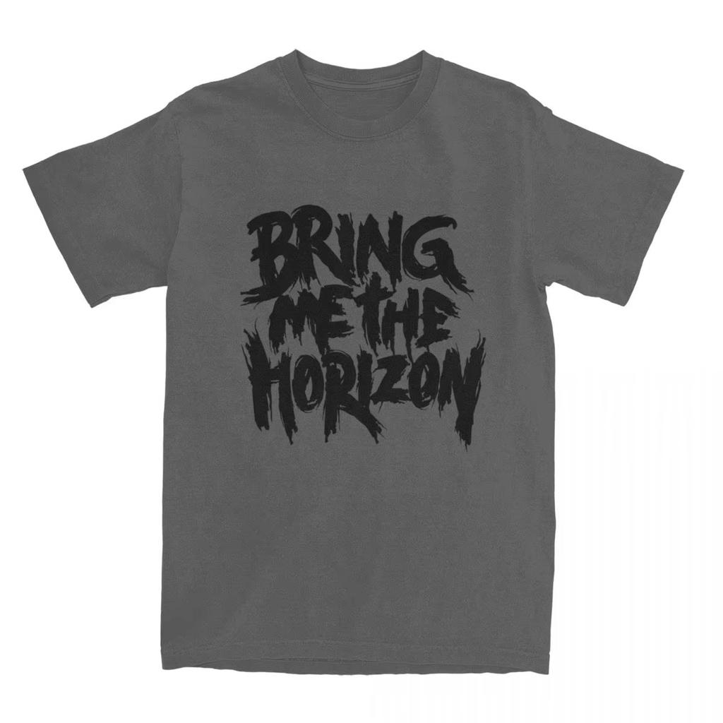 Футболка Bring My Horizon Футболка BMTH Music Футболка с коротким рукавом Y2K Забавный топ Летний хлопок Круглый вырез Очень большая Харадзюку