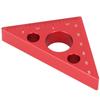 Aluminum Alloy Triangular Ruler Thicken Height Ruler DIY Woodworking Measuring Tool