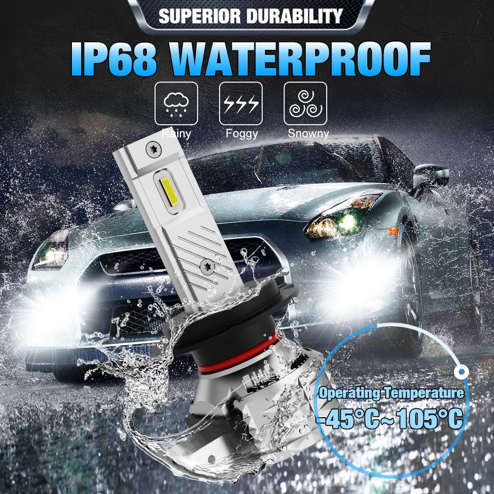 2шт 12000LM H7 H4 Светодиодные фары H1 H8 H11 Светодиодные противотуманные фары H16(Япония) 9005 HB3 9006 HB4 9012 Hir2 Светодиодные DRL Автомобильные противотуманные фары дальнего света 6000K