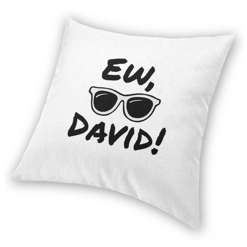 Alexis Rose Ew David Square Pillowcase Polyester Linen Velvet Pattern Zip Decor Pillow Case Car Cushion Cover