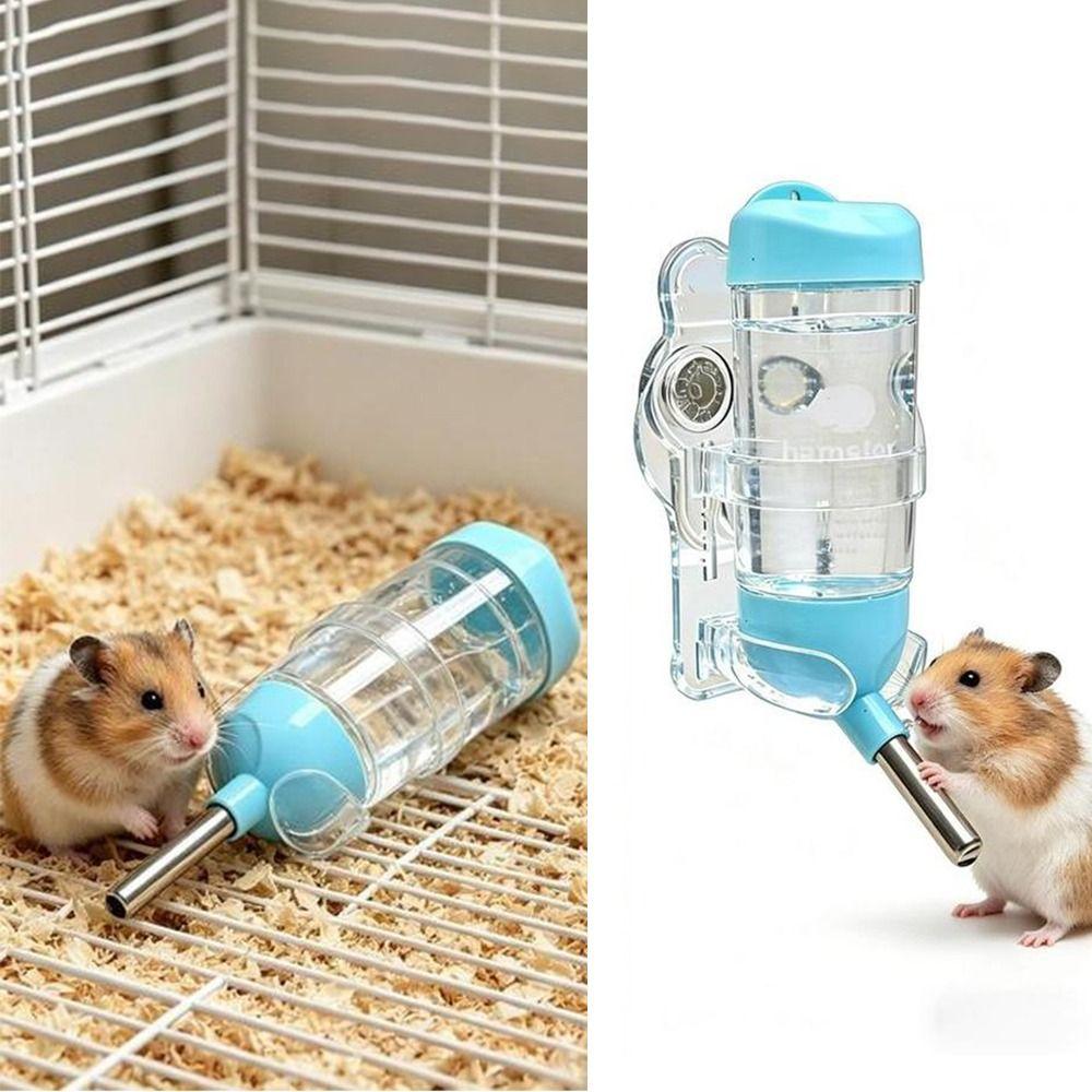 Adjustable Hamster Water Bottle Holder Transparent Drinking Bottle Holder Guinea Pig