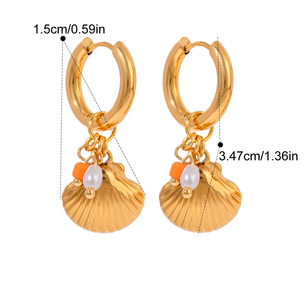 Модные Серьги-Подвески Yori с Шармами, Нержавеющие, Покрытие 18K Золотом PVD, Водонепроницаемые, Ежедневные Украшения, Привлекательные Женские Аксессуары