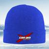Red X graphic,white wordmark,Team Men Women Unisex Knitted Hat Beanie Pullover Cap Winter Thermal Warm Christmas Outdoor Cycling