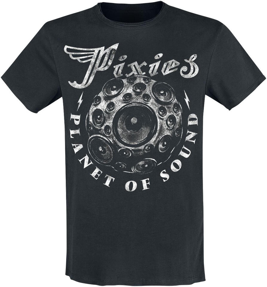 Pixies Planet of Sound Speaker Print Cotton T-shirt Men Women Alternative Rock Band Unisex Tee