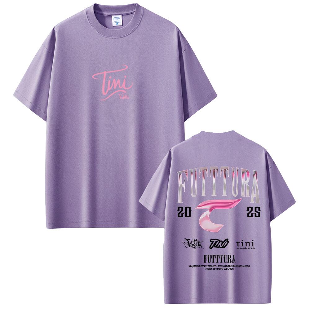 TINI Futttura 2025 Tour Tshirts Men Women Fashion Pop Music T Shirts Mens Casual Cotton Vintage Oversized Short Sleeve Tshirt