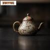 Coarse Ceramic Little Flower Teapot Handmade Kung Fu Tea Set with Filter Ancient Pot Tea Maker Kettle Drinkware Crafts 100/120ml
